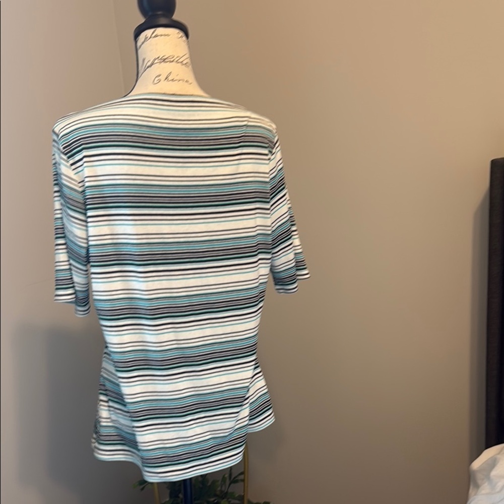 EUC The Limited Striped Women's Top - Blue and Black -XL - Picture 3 of 6